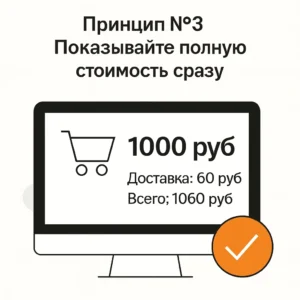 Показывайте полную стоимость сразу. Рекомендации от клиокс