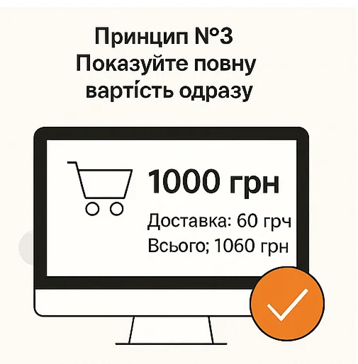Показуйте повну вартість одразу