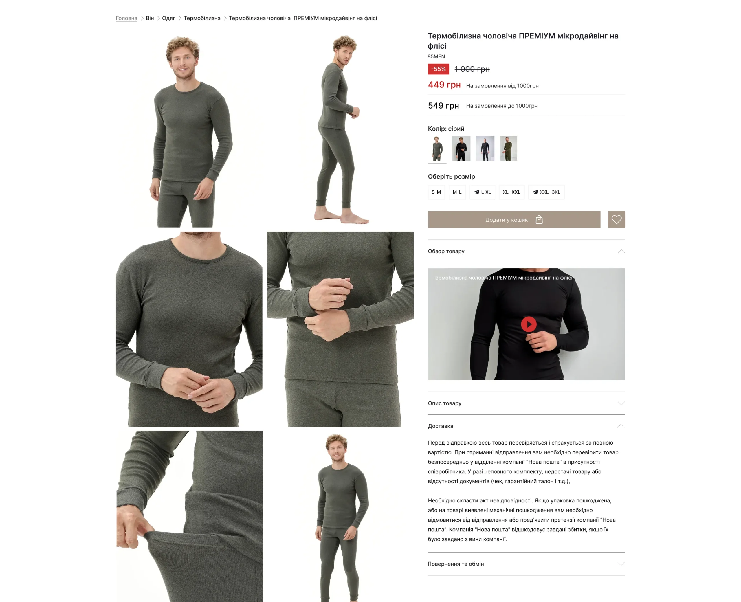 Turnkey development of an online clothing store