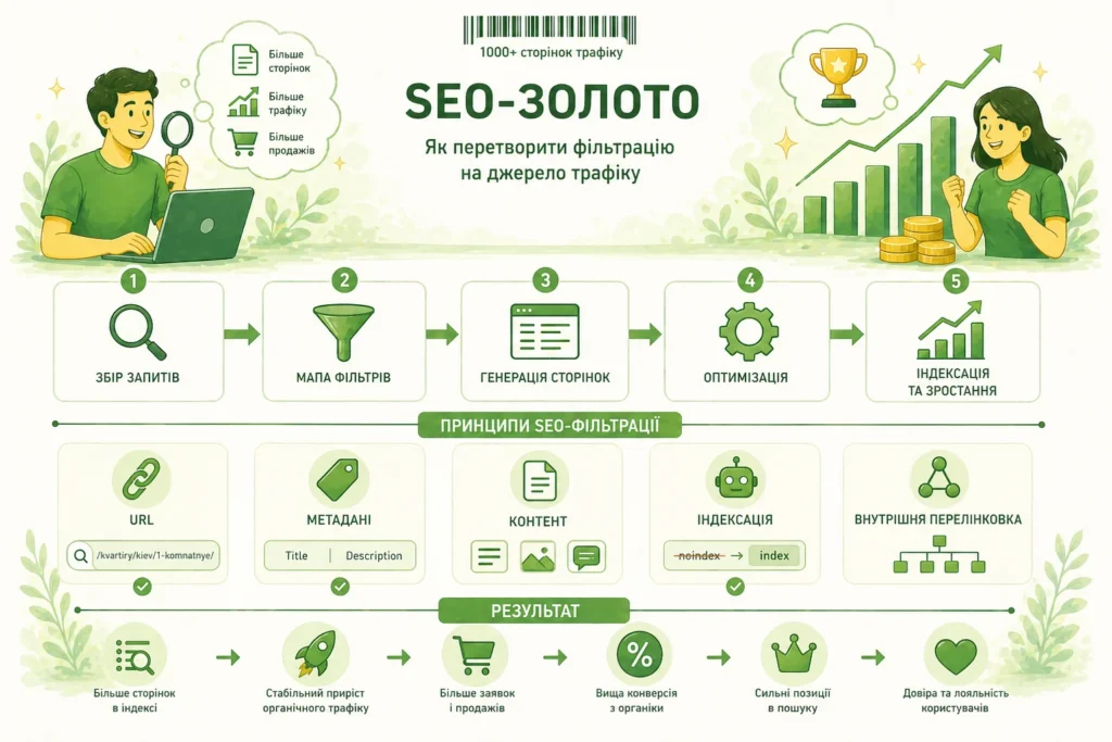 SEO-золото: як перетворити фільтрацію на джерело трафіку. Від компанії kliox