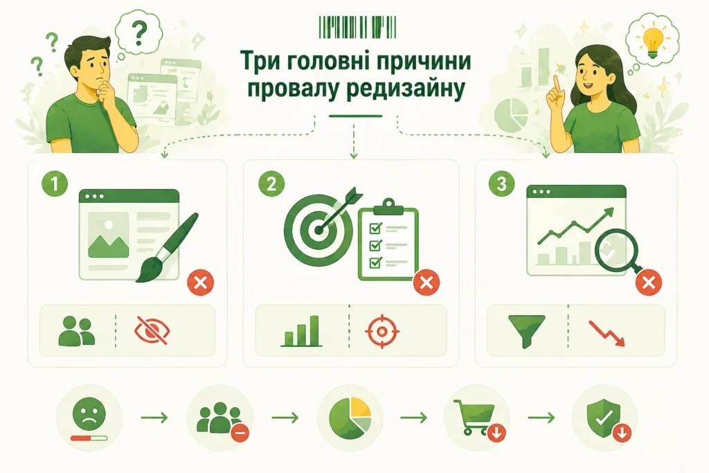 Три головні причини провалу редизайну. Від студії кліокс