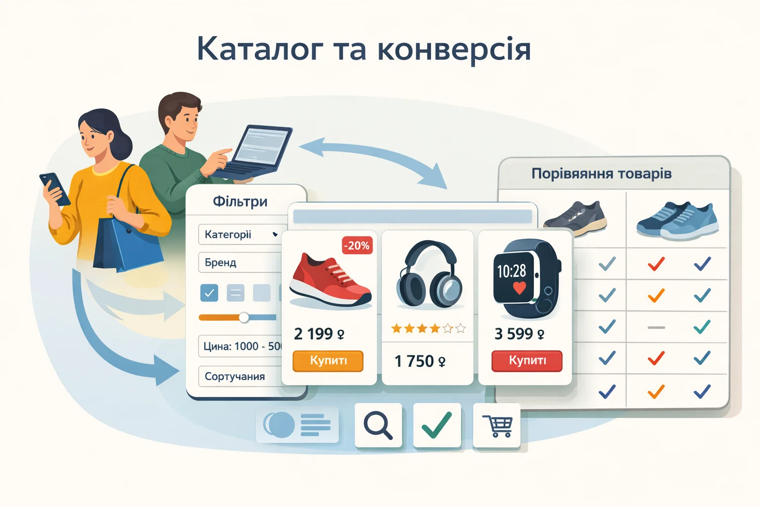 Каталог та конверсія