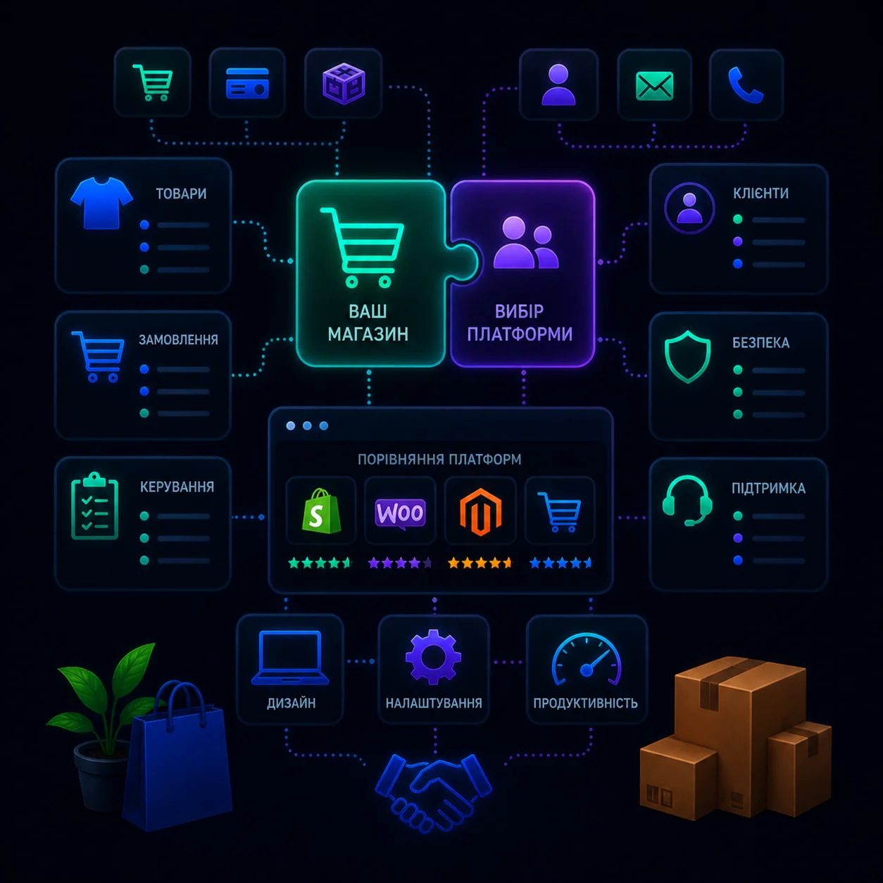 Чек-лист: Як обрати платформу для інтернет-магазину