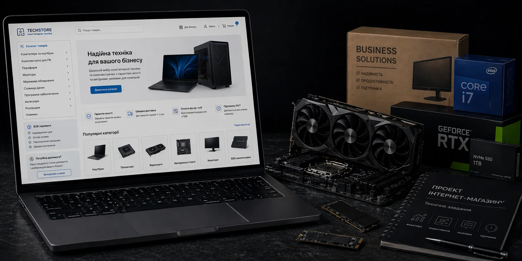 Розробка інтернет-магазину комп’ютерної техніки