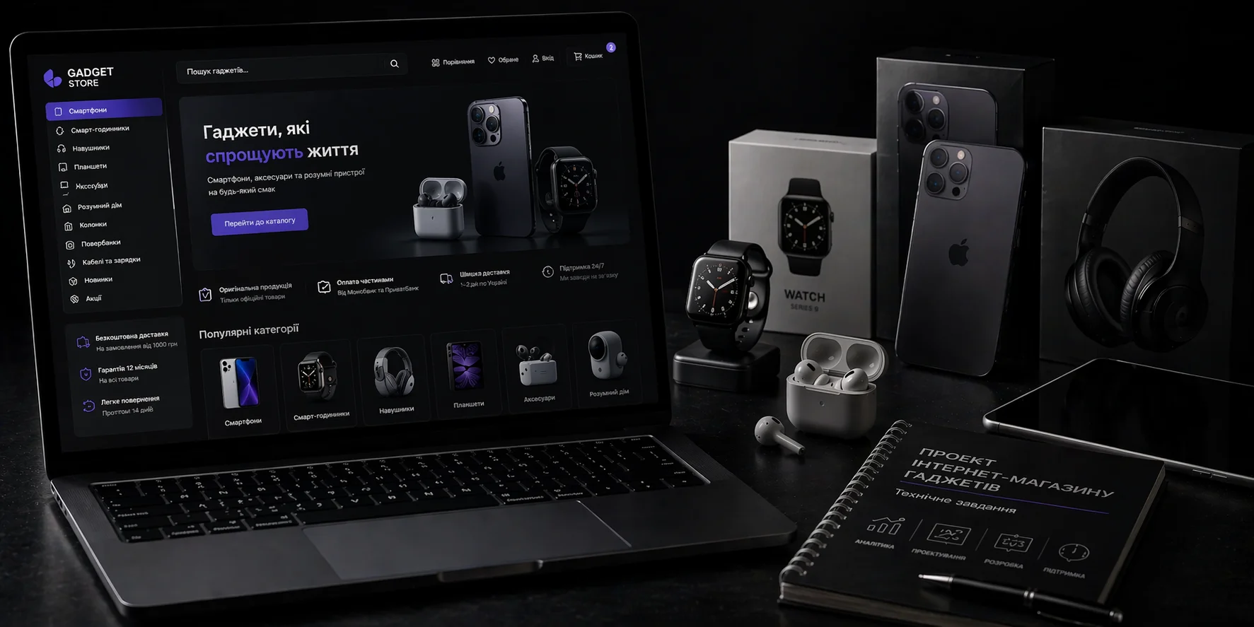 Розробка інтернет-магазину гаджетів