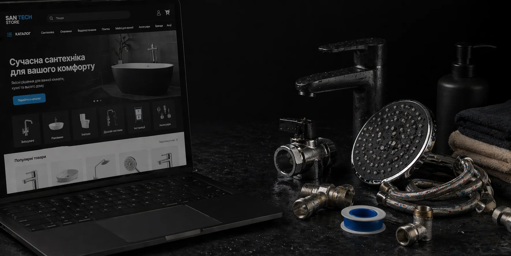 Розробка інтернет-магазину сантехніки. Компанія kliox