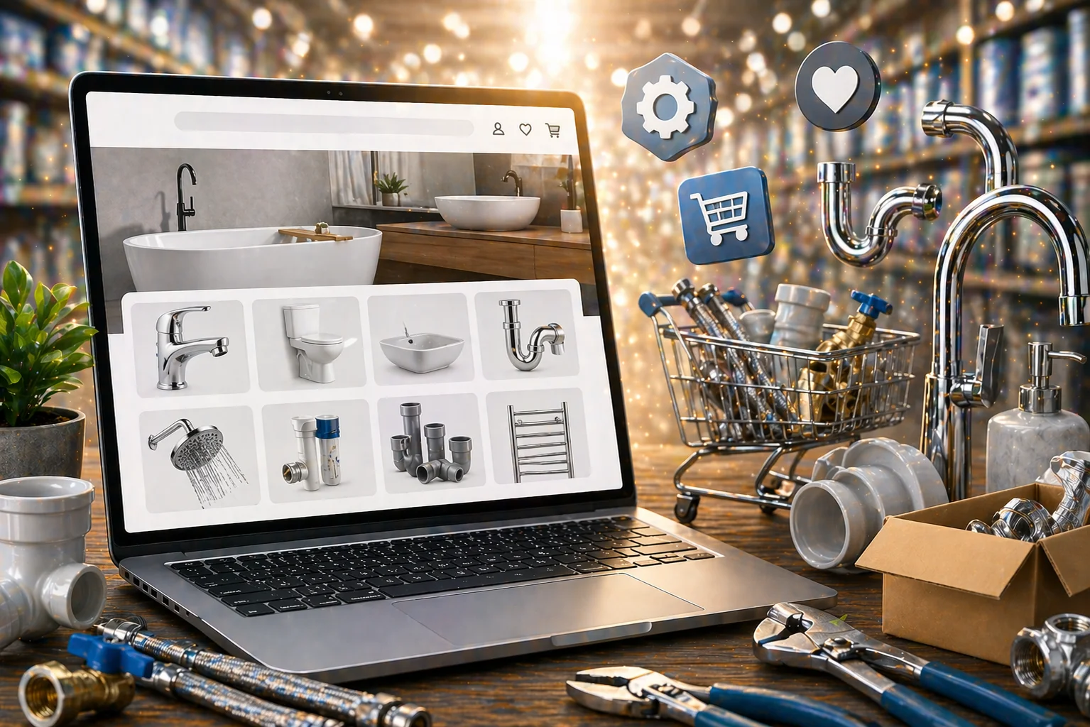 Що дає інтернет-магазин сантехніки під ключ. Від студії кліокс