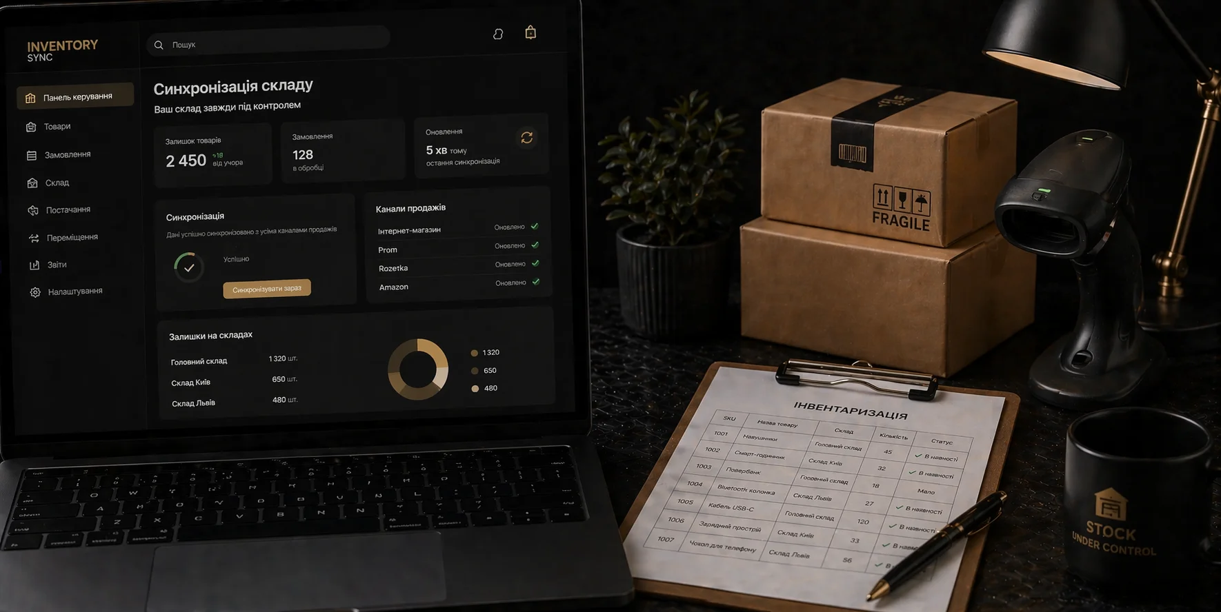 Синхронізація складу інтернет-магазину: актуальні залишки в реальному часі без ручного оновлення. Від професіоналів студії kliox