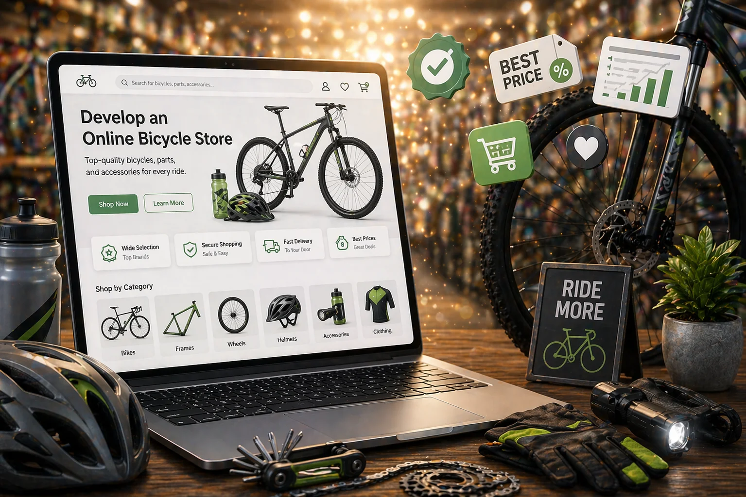 Що дає інтернет-магазин велосипедів під ключ. Від професіоналів студії кліокс