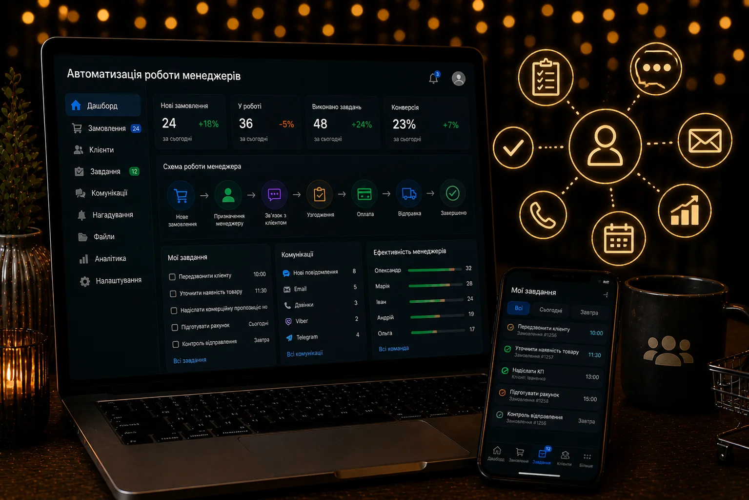 7 переваг автоматизації роботи менеджерів від Kliox. Від професіоналів студії kliox