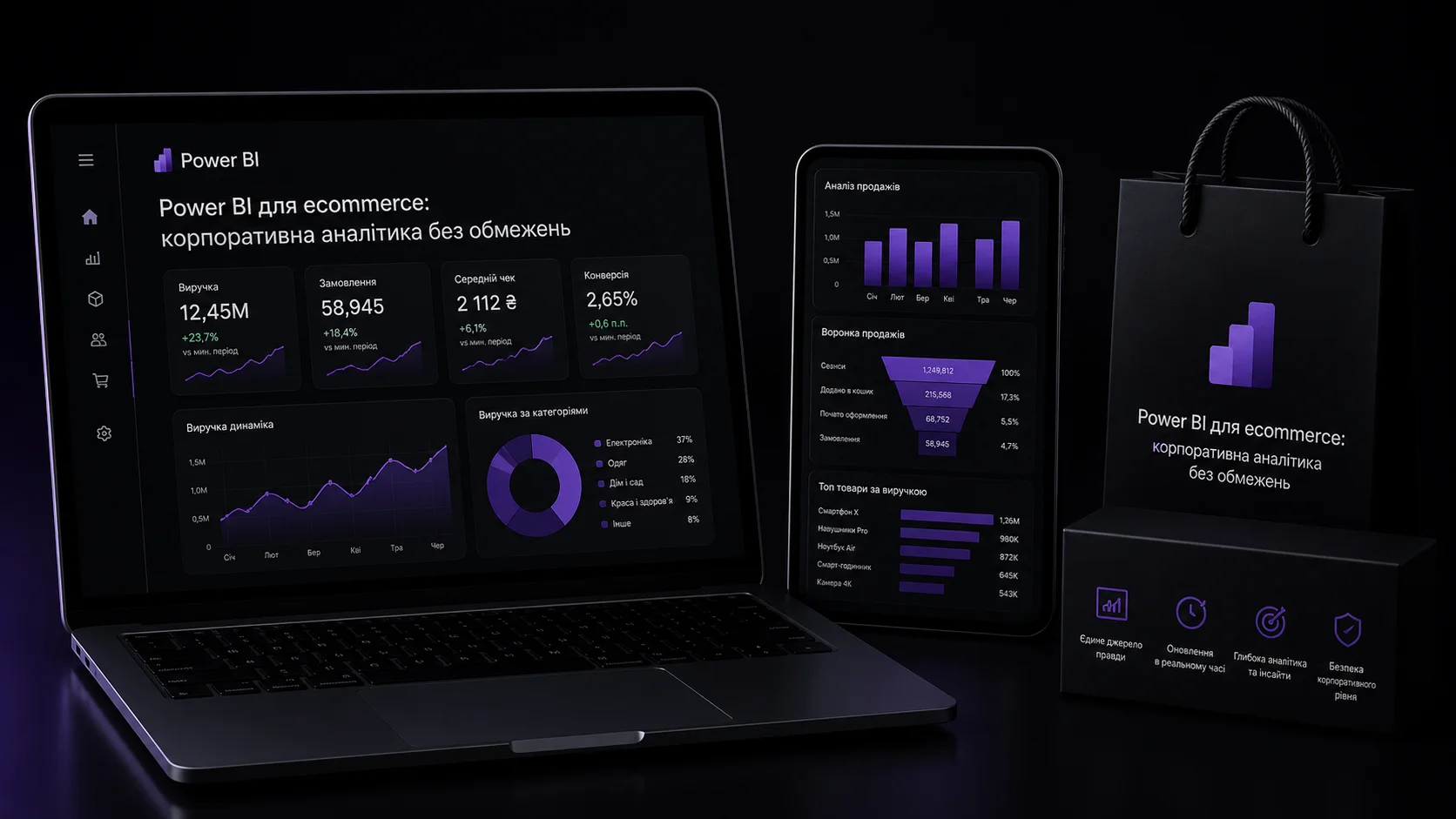 Power BI для ecommerce: корпоративна аналітика без обмежень. Від професіоналів студії kliox