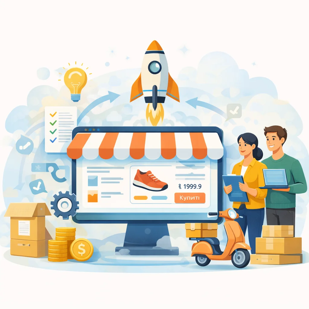 Запуск интернет-магазина. Последовательные шаги от компании Kliox