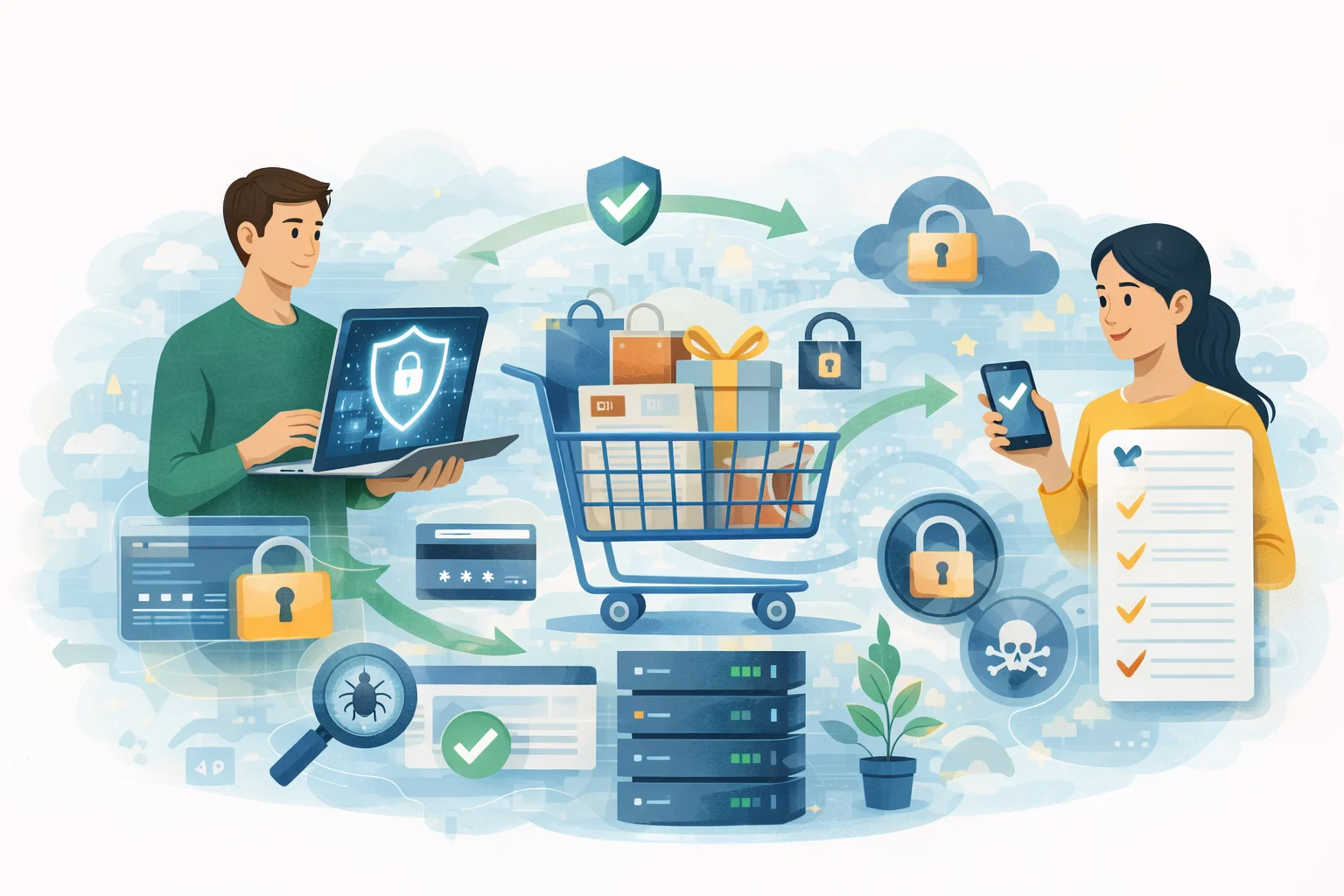 Кибербезопасность e-commerce: защита онлайн-покупок, безопасные платежи и контроль данных пользователей в интернет-магазине