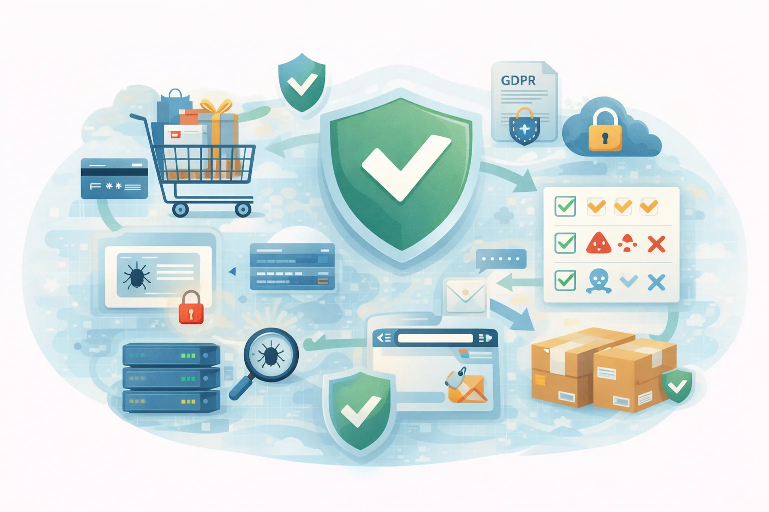 Кибербезопасность e-commerce: защита данных клиентов, безопасные платежи и контроль онлайн-транзакций в интернет-магазине