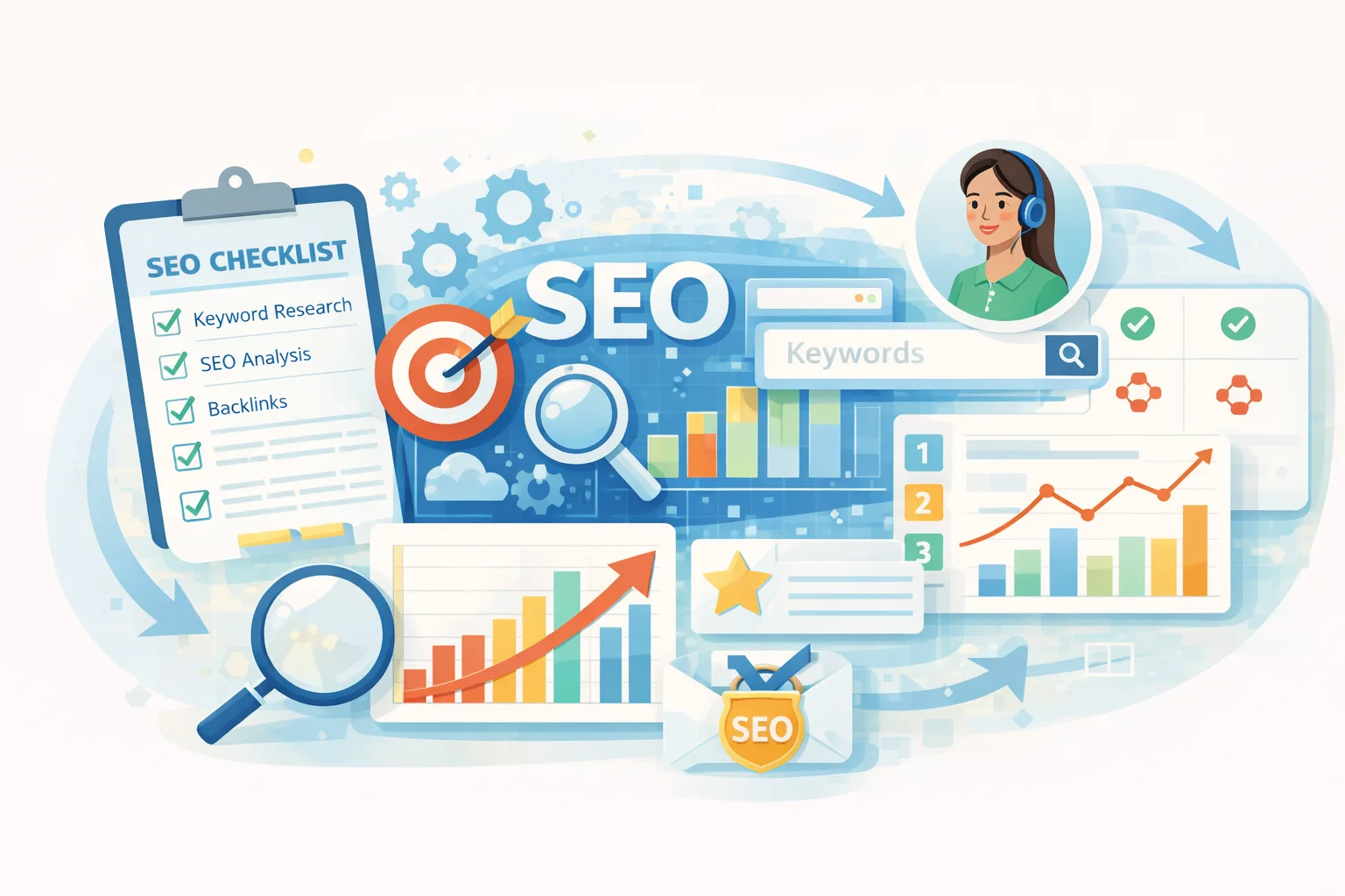 SEO оптимизация сайта: процесс анализа ключевых слов, улучшения позиций и роста трафика интернет-магазина